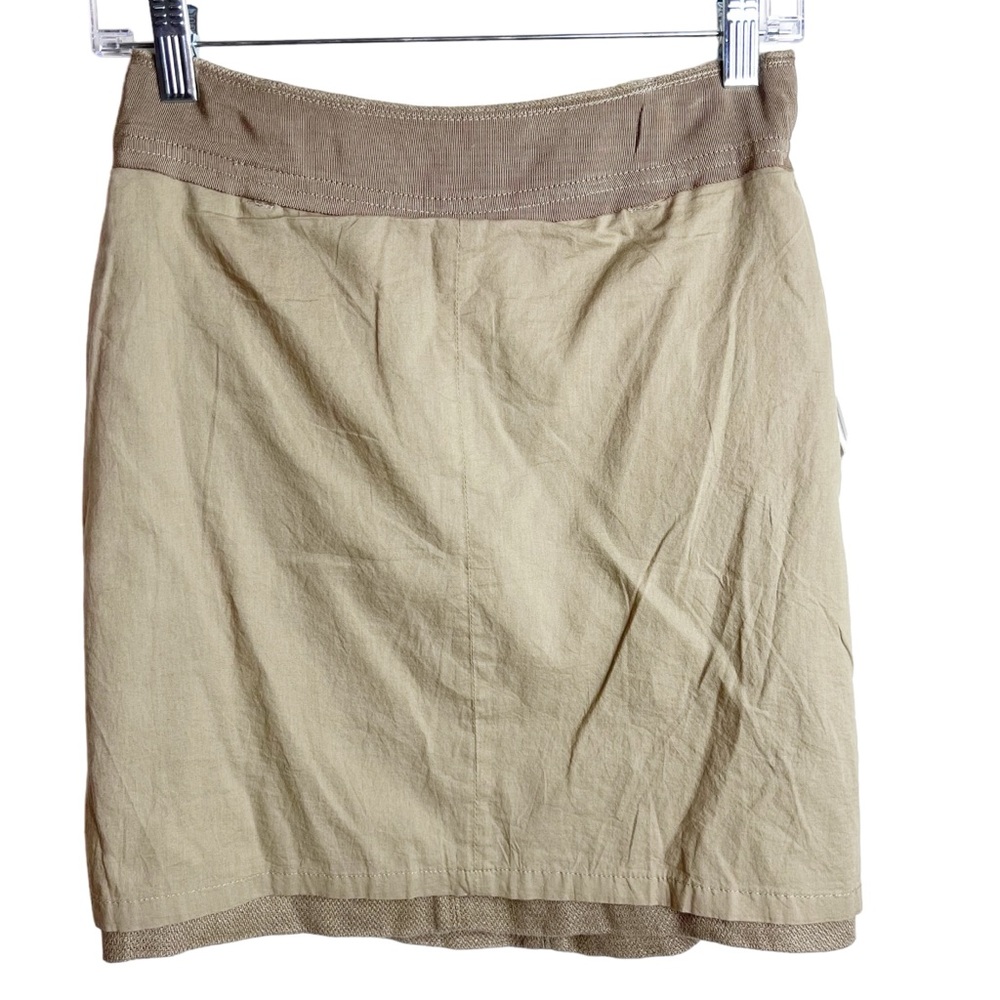 NWT Loft Khaki Linen A-Line Skirt Size 0 - Picture 10 of 16